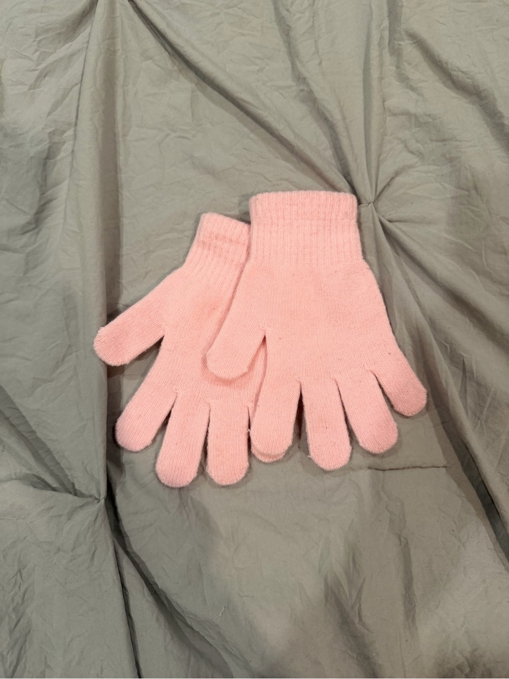 & Other Stories Kids Pink Knit Gloves